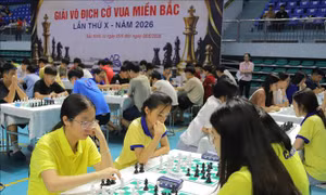 Hơn 800 vận động viên tham dự Giải vô địch Cờ vua miền Bắc lần thứ X năm 2026
