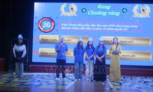Sôi nổi Hội thi Rung chuông vàng tìm hiểu về chuyển đổi số