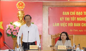 Kỳ thi tốt nghiệp THPT 2026: Ban Chỉ đạo thi quốc gia kiểm tra công tác chuẩn bị tại Hà Tĩnh