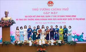 Thủ tướng gặp mặt đại diện nữ lãnh đạo và trao Giải thưởng Kovalevskaia năm 2025