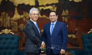 Thủ tướng Phạm Minh Chính tiếp Chủ tịch Tập đoàn Mitsui, Nhật Bản