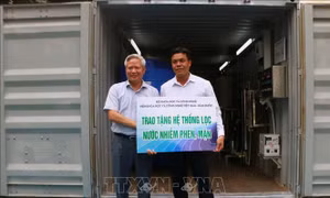 Hỗ trợ hệ thống lọc nước cho vùng dân tộc thiểu số ảnh hưởng hạn mặn
