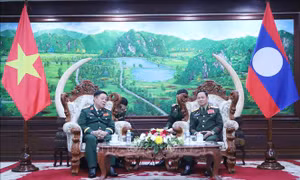 Việt Nam - Lào đẩy mạnh hợp tác toàn diện về quốc phòng