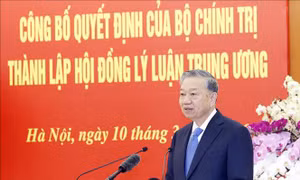 Tổng Bí thư Tô Lâm: Đưa công tác lý luận đồng hành với các nhiệm vụ lớn của Đảng, đất nước