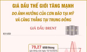 Giá dầu thế giới tăng mạnh 