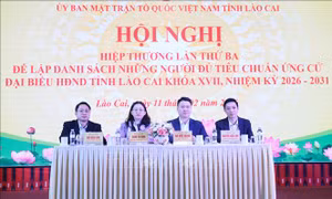 Lào Cai thống nhất danh sách người ứng cử