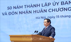 Thủ tướng Phạm Minh Chính dự Lễ kỷ niệm 50 năm thành lập Ủy ban Biên giới quốc gia