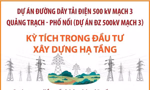 Đường dây tải điện 500 kV mạch 3 Quảng Trạch - Phố Nối: Kỳ tích trong đầu tư xây dựng hạ tầng