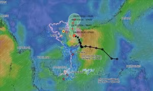 Bão số 1 cách Móng Cái (Quảng Ninh) khoảng 145 km