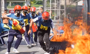 22 đội tham dự hội thi kỹ năng, nghiệp vụ các Tổ liên gia phòng cháy chữa cháy