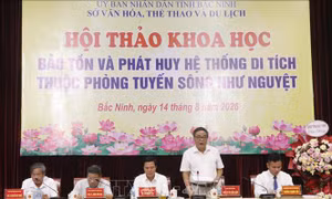 Hoàn thiện hồ sơ đề nghị xếp hạng Di tích quốc gia đặc biệt phòng tuyến sông Như Nguyệt