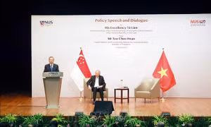 Tổng Bí thư Tô Lâm phát biểu chính sách tại Trường Chính sách công Lý Quang Diệu