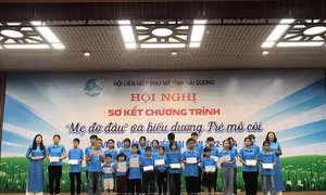 Hội Phụ nữ tỉnh Hải Dương đỡ đầu cho 1.304 trẻ mồ côi, hoàn cảnh khó khăn