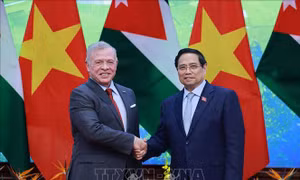 Thủ tướng Phạm Minh Chính hội kiến Quốc vương Jordan