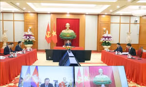 Tổng Bí thư Tô Lâm điện đàm với Chủ tịch Đảng Nhân dân Campuchia Hun Sen