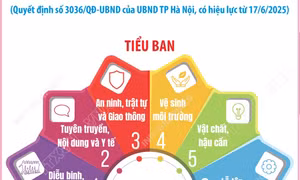 Hà Nội thành lập 6 tiểu ban phục vụ lễ kỷ niệm, diễu binh, diễu hành 2/9/2025