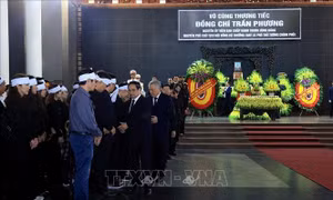 Lời cảm ơn của Ban Lễ tang Nhà nước và gia đình đồng chí Trần Phương