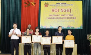 Xã Gia Bình bàn giao mặt bằng khu dân cư cuối cùng trong vùng dự án sân bay