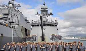 Tàu chiến Hàn Quốc giành danh hiệu 'Top Gun trên biển' tại RIMPAC 