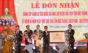 Hải Phòng: Nhà lưu niệm Chủ tịch Tôn Đức Thắng đón bằng xếp hạng Di tích quốc gia