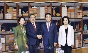 Chủ tịch Quốc hội Hàn Quốc chủ trì tiệc chiêu đãi Chủ tịch Quốc hội Trần Thanh Mẫn và Phu nhân