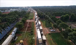 Quốc lộ 26 quá tải, ùn tắc giao thông khi 'thủ phủ' sầu riêng vào mùa