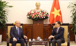 Bộ trưởng Ngoại giao Lê Hoài Trung tiếp Cố vấn đặc biệt Liên minh nghị sĩ hữu nghị Nhật - Việt 