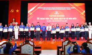 Tuyên dương nhiều đảng viên trẻ tiêu biểu, trao Huy hiệu Bác Hồ cho đảng viên trẻ xuất sắc