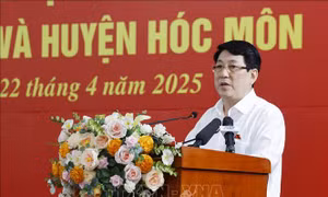 Chủ tịch nước Lương Cường tiếp xúc cử tri huyện Củ Chi và huyện Hóc Môn