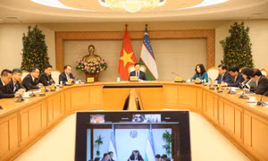 Phó Thủ tướng Trần Hồng Hà họp trực tuyến với Phó Thủ tướng Uzbekistan