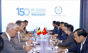 Chủ tịch Quốc hội Trần Thanh Mẫn gặp Chủ tịch Hạ viện, Thượng viện Bỉ
