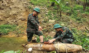 Hủy nổ thành công quả bom nặng 226kg sót lại sau chiến tranh
