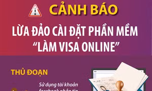 Cảnh báo lừa đảo cài đặt phần mềm 'làm visa online'