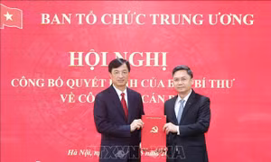 Đồng chí Hà Minh Hải giữ chức Phó Trưởng Ban Tổ chức Trung ương
