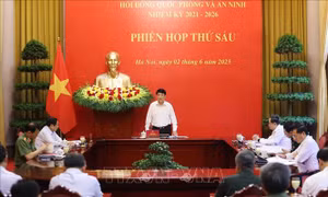 Chủ tịch nước Lương Cường chủ trì phiên họp thứ 6 Hội đồng Quốc phòng và An ninh