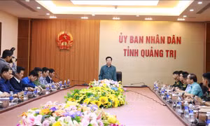 Phó Thủ tướng Mai Văn Chính làm việc với tỉnh Quảng Trị về ứng phó mưa lũ
