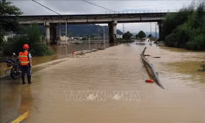 Trung Quốc: Sông Trường Giang chứng kiến trận lũ đầu tiên của năm 2024