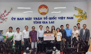 Trao 10 tỷ đồng hỗ trợ người dân Gia Lai bị thiệt hại bởi bão số 13