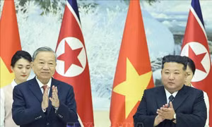 Chiêu đãi chào mừng Tổng Bí thư Tô Lâm thăm cấp Nhà nước tới Triều Tiên