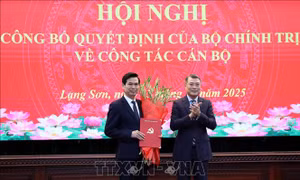 Đồng chí Hoàng Quốc Khánh giữ chức Bí thư Tỉnh ủy Lạng Sơn