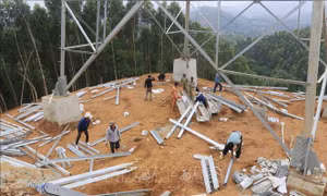 Thi công nước rút dự án đường dây 500kV Lào Cai - Vĩnh Yên