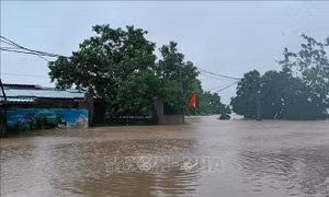 Mực nước sông Hồng, sông Đuống tại Hà Nội đang biến đổi chậm dưới báo động 3