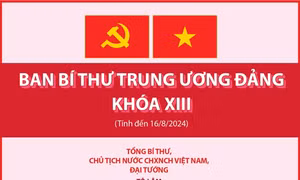 Các đồng chí trong Ban Bí thư Trung ương Đảng khóa XIII