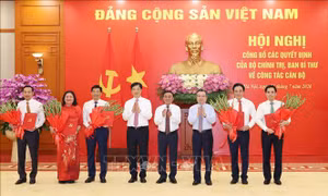 Hội nghị công bố các quyết định của Bộ Chính trị, Ban Bí thư về công tác cán bộ