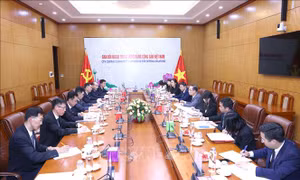 Hội đàm giữa Đoàn đại biểu Đảng ta và Đoàn đại biểu Đảng Lao động Triều Tiên