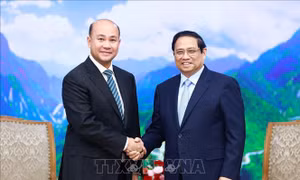 Thủ tướng Phạm Minh Chính tiếp Tổng Thư ký Ban Dân vận Đảng Nhân dân Campuchia