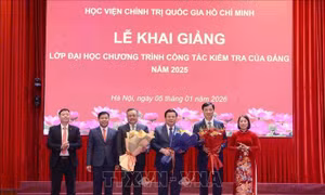 Khai giảng lớp đào tạo trình độ đại học Chương trình Công tác kiểm tra của Đảng
