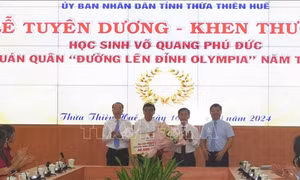 Khen thưởng Quán quân 'Đường lên đỉnh Olympia' năm 2024