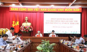 Đoàn kiểm tra của Bộ Chính trị công bố dự thảo báo cáo kiểm tra tại Đắk Lắk