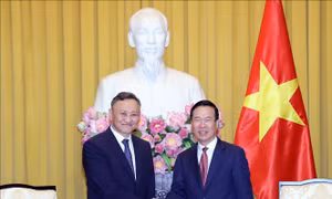 Chủ tịch nước Võ Văn Thưởng tiếp Viện trưởng Viện Kiểm sát Mông Cổ